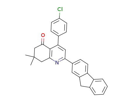 4-(4-chlorophenyl)-2-(9H-fluoren-2-yl)-7,8-dihydro-7,7-dimethylquinolin-5(6H)-one