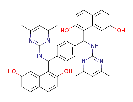 1,4-bis[(4,6-dimethylpyrimidin-2-ylamino)(2,7-dihydroxynaphthalene-1-yl)methyl]benzene