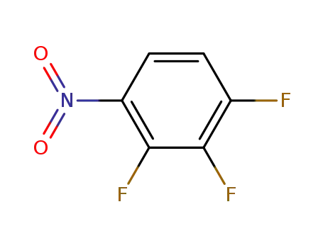 Molecular Structure of 771-69-7 (1,2,3-Trifluoro-4-nitrobenzene)