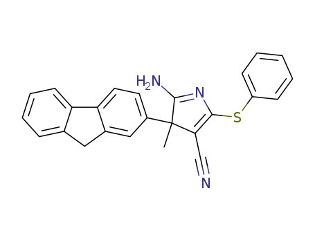 2-amino-3-(9H-fluoren-2-yl)-3-methyl-5-(phenylthio)-3H-pyrrole-4-carbonitrile