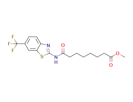 methyl 7-(6-(trifluoromethyl)benzo[d]thiazol-2-yl-carbamoyl)heptanoate