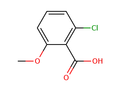 Molecular Structure of 3260-89-7 (2-chloro-6-methoxybenzoic acid)