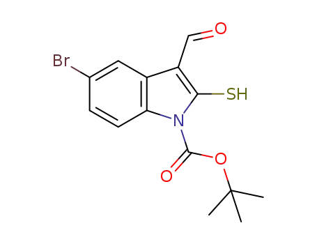 N-tert-butoxycarbonyl-5-bromo-2-mercapto-1H-indole-3-carbaldehyde