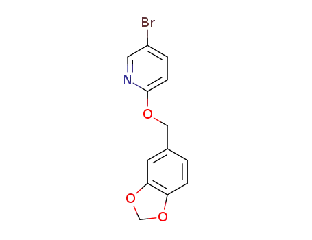 2-(1,3-benzodioxol-5-ylmethoxy)-5-bromopyridine
