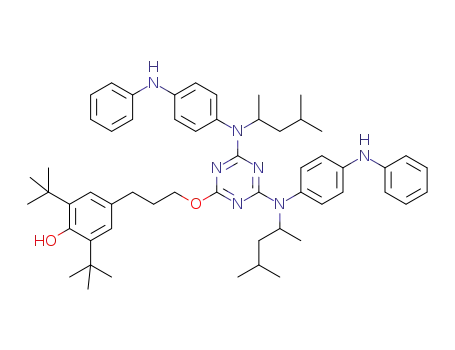 4-(3-{4,6-bis-[(1,3-dimethyl-butyl)-(4-phenylamino-phenyl)amino]-[1,3,5]triazin-2-yloxy}propyl)-2,6-di-tert-butyl-phenol