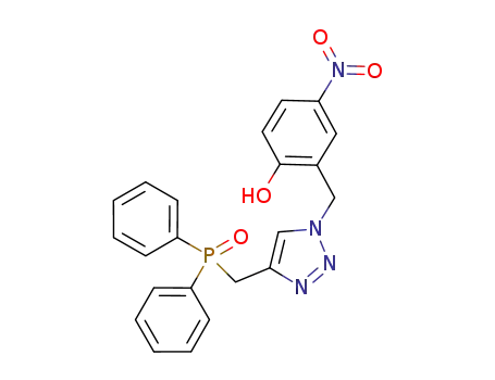 ((1-(2-hydroxy-5-nitrobenzyl)-1H-1,2,3-triazol-4-yl)methyl)diphenylphosphine oxide