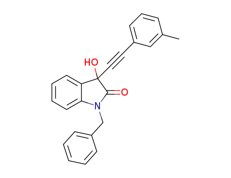1-benzyl-3-hydroxy-3-(m-tolylethynyl)indolin-2-one