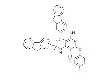 7-(4-tert-butylphenoxy)-5-amino-2,4-di(9H-fluoren-2-yl)-1,2-dihydro-2-methyl-1,6naphthyridine-8-carbonitrile
