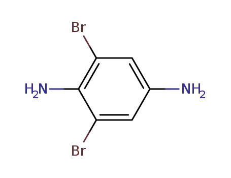 Molecular Structure of 29213-03-4 (2,6-Dibromo-1,4-benzenediamine)