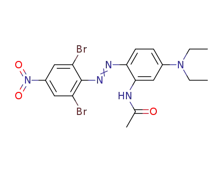 N-(2-(2,6-dibromo-4-nitrophenylazo)-5-(diethylamino)phenyl)acetamide