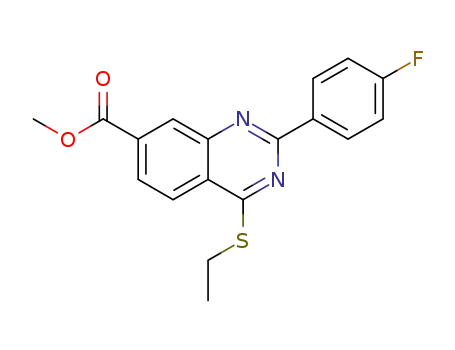 methyl 4-(ethylthio)-2-(4-fluorophenyl)quinazoline-7-carboxylate