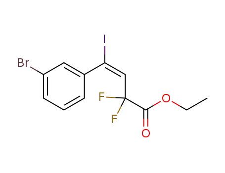 ethyl 4-(3-bromophenyl)-2,2-difluoro-4-iodobut-3-enoate