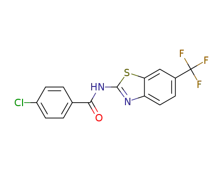 4-chloro-N-(6-(trifluoromethyl)benzo[d]thiazol-2-yl)benzamide