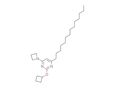 4-(azetidin-1-yl)-2-cyclobutanoxy-6-tetradecylpyrimidine