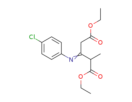 diethyl 3-((4-chlorophenyl)imino)-2-methylpentanedioate