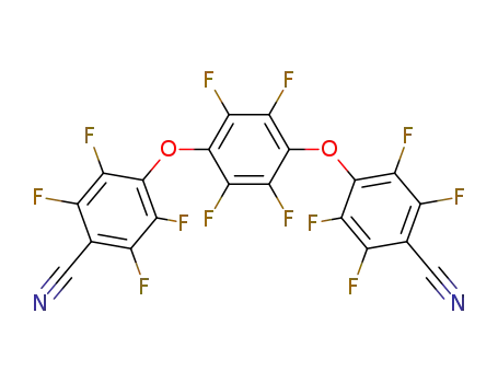 Molecular Structure of 15053-71-1 (Benzonitrile,4,4'-[(2,3,5,6-tetrafluoro-1,4-phenylene)bis(oxy)]bis[2,3,5,6-tetrafluoro-)