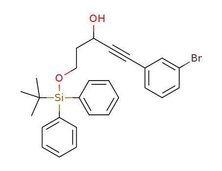 1-(3-bromophenyl)-5-((tert-butyldiphenylsilyl)oxy)pent-1-yn-3-ol