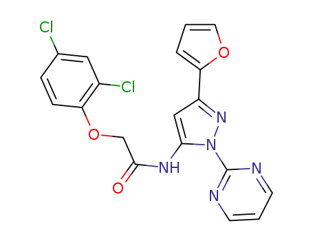 2-(2,4-dichlorophenoxy)-N-(3-(furan-2-yl)-1-(pyrimidin-2-yl)-1H-pyrazol-5-yl)acetamide