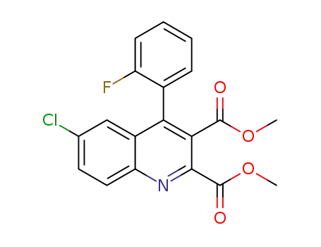 dimethyl 6-chloro-4-(2-fluorophenyl)quinoline-2,3-dicarboxylate