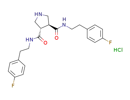 (3S,4S)-N3,N4-bis(4-fluorophenethyl)pyrrolidine-3,4-dicarboxamide hydrochloride
