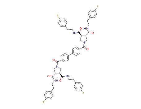 (3S,3’S,4S,4’S)-1,1’-([1,1’-biphenyl]-4,4’-dicarbonyl)bis(N3,N4-bis (4-fluorophenethyl)pyrrolidine-3,4-dicarboxamide)