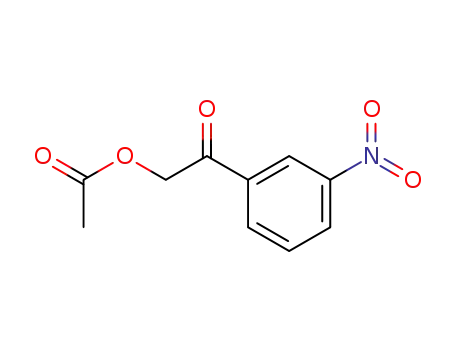 Molecular Structure of 90945-65-6 (Ethanone, 2-(acetyloxy)-1-(3-nitrophenyl)-)