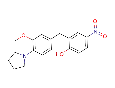 2-(3-methoxy-4-(pyrrolidin-1-yl)benzyl)-4-nitrophenol