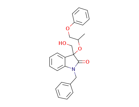 1-benzyl-3-(hydroxymethyl)-3-[(1-phenoxypropan-2-yl)oxy]-indolin-2-one