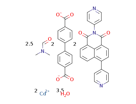 [Cd2(biphenyl-4,4’-dicarboxylate)2(N-(pyridin-4-yl)-4-(pyridin-4-yl)-1,8-naphthalimide)2]*2.5DMF*3.5H2O
