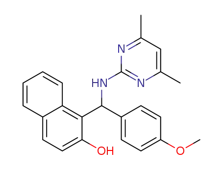 1-[(4,6-dimethyl-pyrimidin-2-ylamino)-(4-methoxyphenyl)-methyl]-naphthalen-2-ol