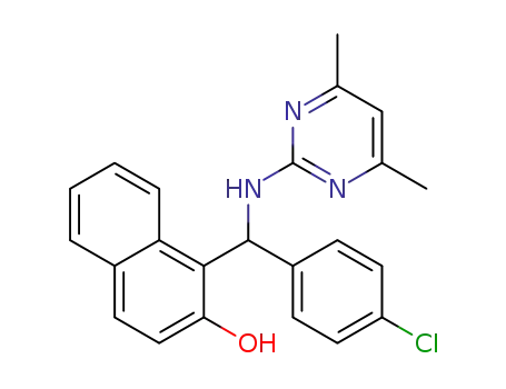 1-[(4-chloro-phenyl)-(4,6-dimethyl-pyrimidin-2-ylamino)-methyl]-naphthalen-2-ol