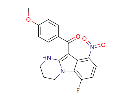 6-fluoro-10-(4-methoxybenzoyl)-9-nitro-1,2,3,4-tetrahydropyrimido[1,2-a]indole