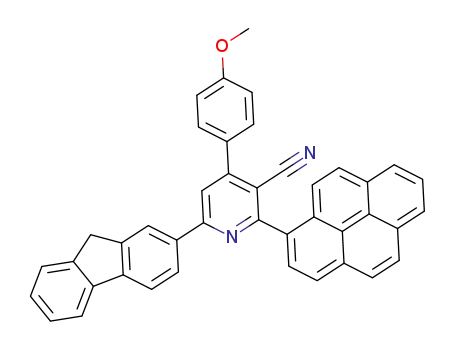 6-(9H-fluoren-2-yl)-4-(4-methoxyphenyl)-2-(pyren-1-yl)nicotinonitrile