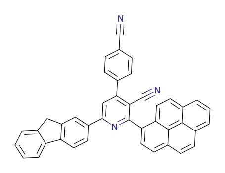 4-(4-cyanophenyl)-6-(9H-fluoren-2-yl)-2-(pyren-1-yl)nicotinonitrile