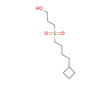 3-((4-cyclobutylbutyl)sulfonyl)propan-1-ol