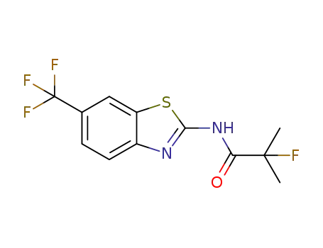 2-fluoro-2-methyl-N-(6-(trifluoromethyl)benzothiazol-2-yl)-propanamide