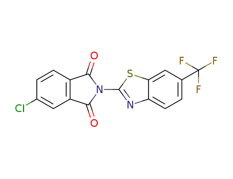 5-chloro-2-(6-(trifluoromethyl)benzo[d]thiazol-2-yl)isoindolin-1,3-dione
