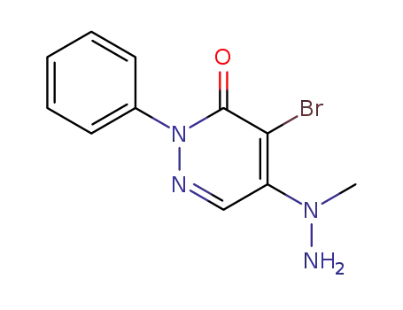 4-Bromo-5-(N-methyl-hydrazino)-2-phenyl-2H-pyridazin-3-one