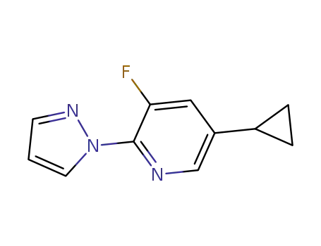 5-cyclopropyl-3-fluoro-2-(1H-pyrazol-1-yl)pyridine
