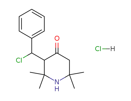 3-(α-chloro-benzyl)-2,2,6,6-tetramethyl-piperidin-4-one; hydrochloride