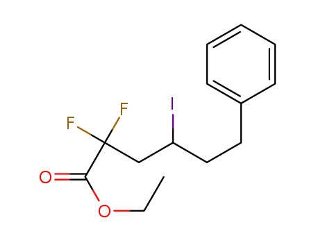 ethyl 2,2-difluoro-4-iodo-6-phenylhexanoate