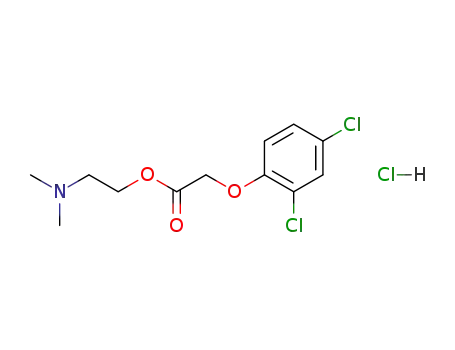 Molecular Structure of 64046-52-2 (2-{[(2,4-dichlorophenoxy)acetyl]oxy}-N,N-dimethylethanaminium chloride)