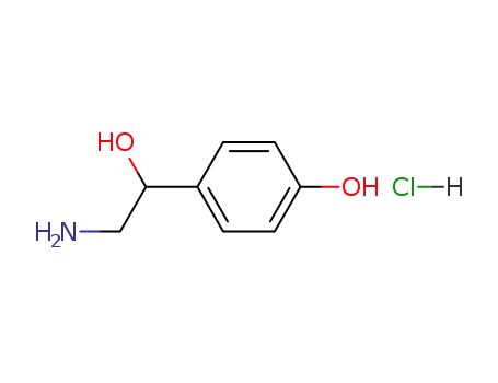 Molecular Structure of 770-05-8 (DL-Octopamine hydrochloride)