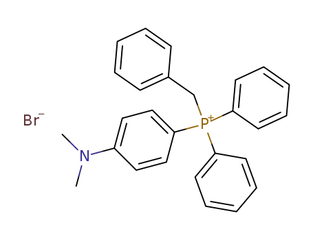 Molecular Structure of 2067-89-2 (Phosphonium, [4-(dimethylamino)phenyl]diphenyl(phenylmethyl)-,
bromide)