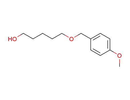 Molecular Structure of 131375-63-8 (1-Pentanol, 5-[(4-methoxyphenyl)methoxy]-)
