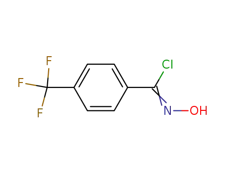 Molecular Structure of 74467-05-3 ((Z)-N-hydroxy-4-(trifluoroMethyl)benziMidoyl chloride)