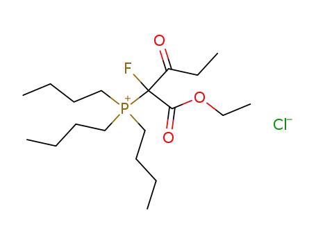 Tributyl-(1-ethoxycarbonyl-1-fluoro-2-oxo-butyl)-phosphonium; chloride