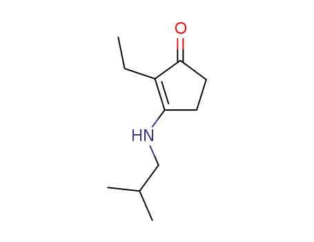 2-Ethyl-3-isobutylamino-cyclopent-2-enone