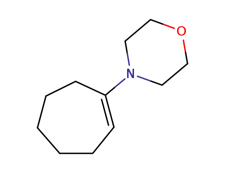 Molecular Structure of 7182-08-3 (1-MORPHOLINO-1-CYCLOHEPTENE)
