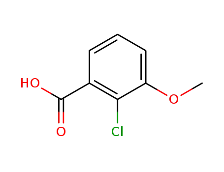 Molecular Structure of 33234-36-5 (2-CHLORO-3-METHOXYBENZOIC ACID  97)
